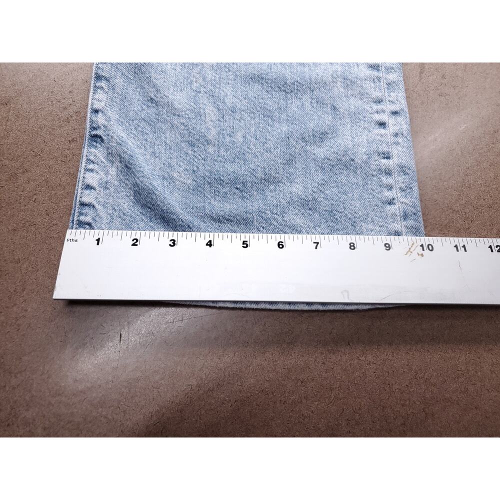Pilcro Anthropologie High Rise Wide Leg Jeans Straight Distressed Womens 28 Blue - Picture 9 of 14